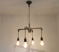 Люстра Crossed Industrial Water Pipe