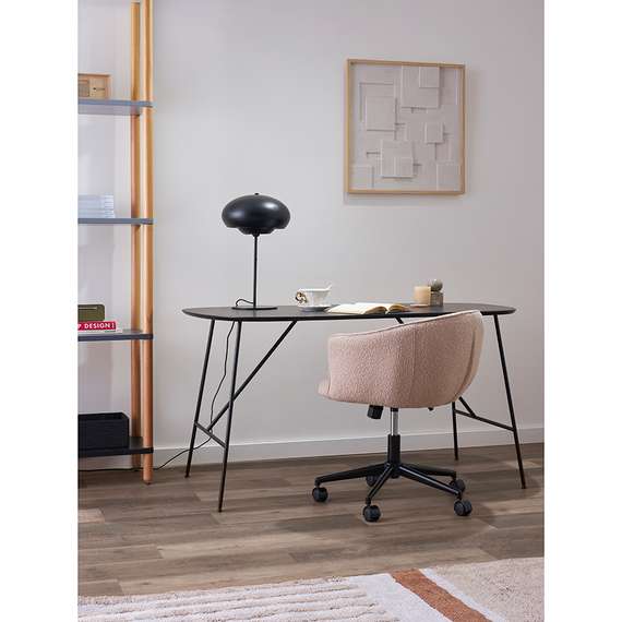 Стул на колесиках Paal, бежевое букле