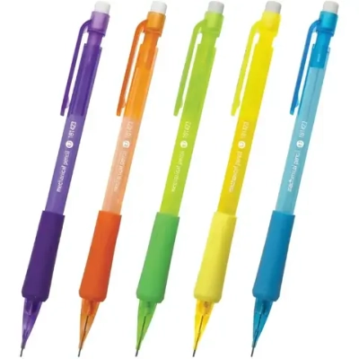 Карандаш механический Staff «College» корпус тонированный 0,7мм HB резиновый грип ластик (2/24)