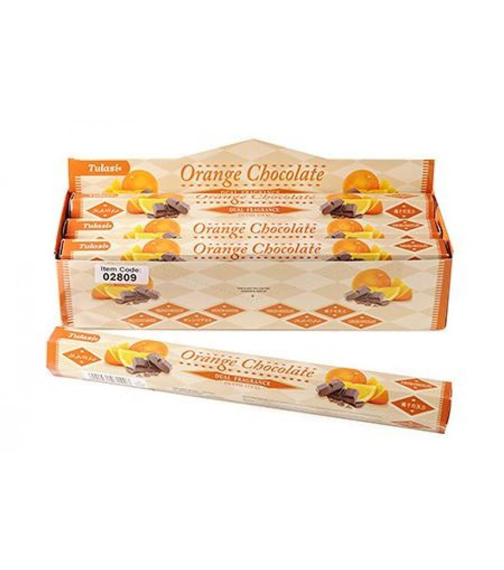 Tulasi Chocolate Orange шестигранник Благовоние Шоколад Апельсин