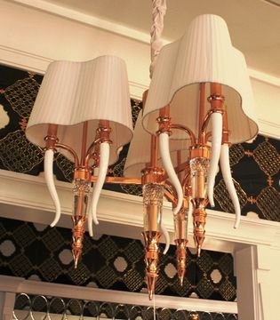 replica Visionnaire Brunilde Chandelier - Ipe cavalli 3  ( white  + gold  )