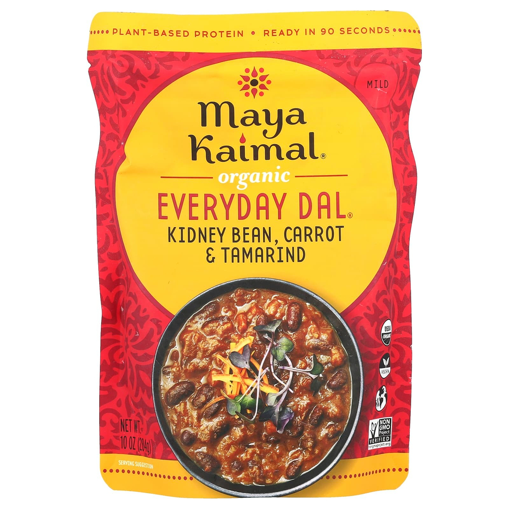 Maya Kaimal, Organic, Everyday Dal, фасоль, морковь и тамаринд, 284 г (10 унций)