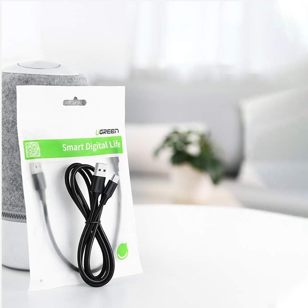 Кабель USB 2.0 - USB C, 480Mbps, 3A, QC3.0, 18W, 3m, UGREEN 60826