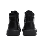 G.N.SHIJIA Cow Split Leather Knee High Combat Boots Men"s