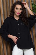 Рубашка Лиссабон (черная) Б13261-7М LT Collection