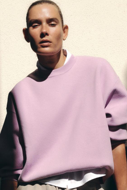 ZARA БРЮКИ С МАНЖЕТАМИ, ПЕСОЧНЫЙ МЕЛАНЖ