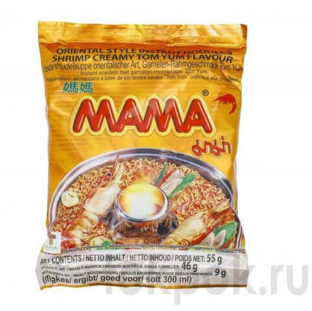 Лапша со вкусом "Кремовый Том Ям" МАМА, 55 гр