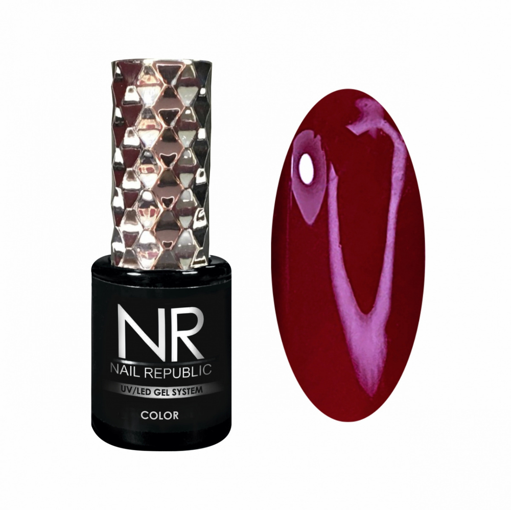 Nail Republic Гель-лак NR-202 Бордово-фиолетовый, 10 мл