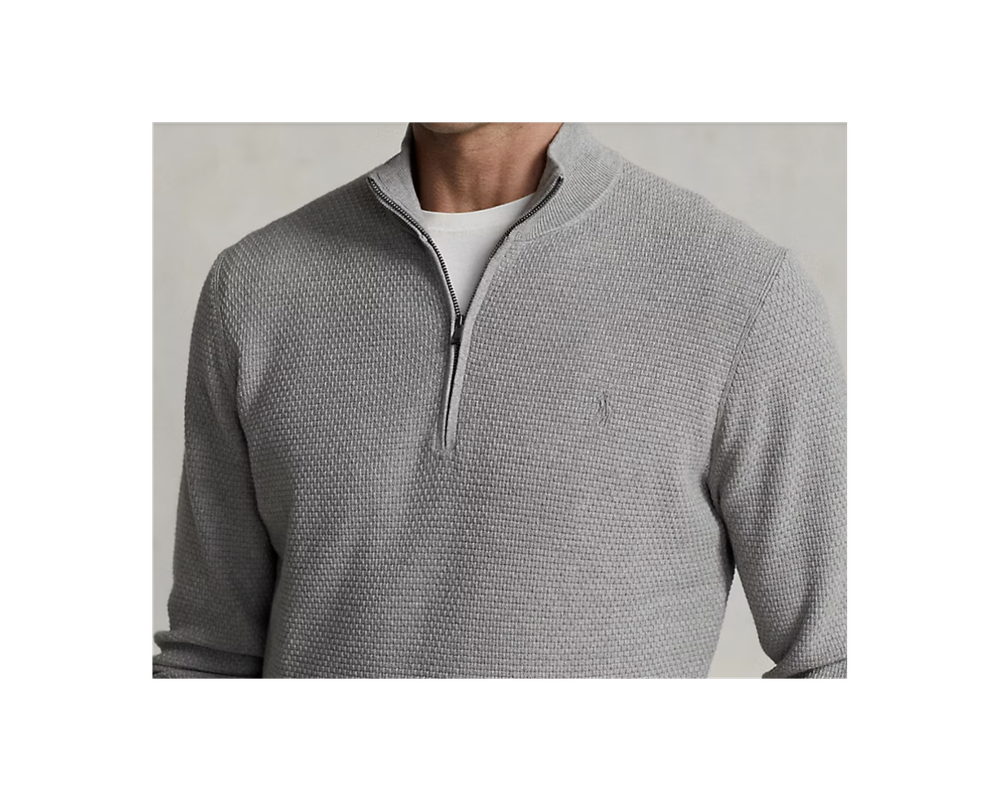 Спортивный свитер с застежкой-молнией на четверть длины Polo Ralph Lauren