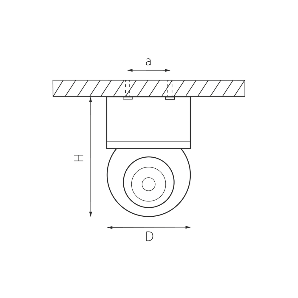 i07207 Светильник INTERO LED 9W 850LM 24G ЧЕРНЫЙ 3000K (217072+521707)