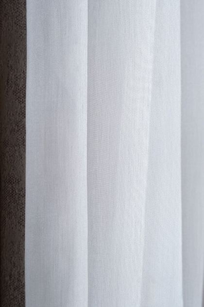 Тюль Тюль-сеточка на окно 270x28см Garda Decor Serik бежевая однотонная Бежевый