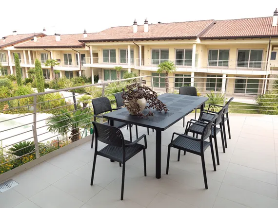 Стол уличный раздвижной Libeccio 160-220х100 см, антрацит