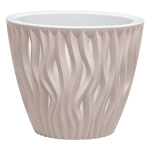 Кашпо для цветов пластиковое 7,5л d-25 см «Вдохновение» Пудровый