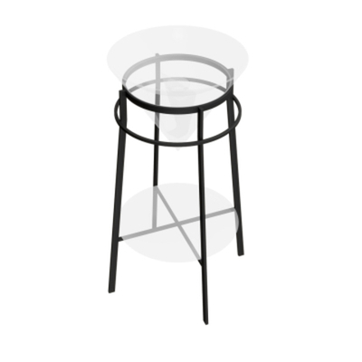 Конструкция металлическая Kerama marazzi Cono для раковины 44 см черный матовый