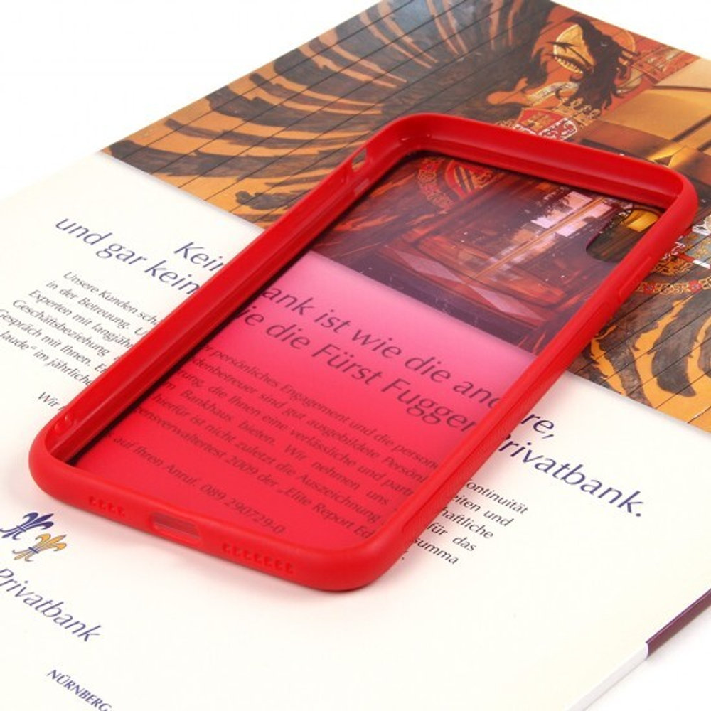 Глянцевый чехол Градиент для iPhone XS Max, 011522 Красный