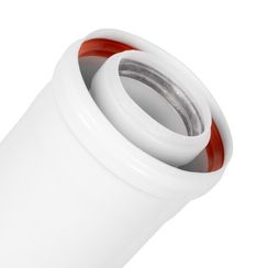 Удлинитель коаксиального дымохода раструбн. Royal Thermo 60/100, 1000 мм для конденсационных котлов