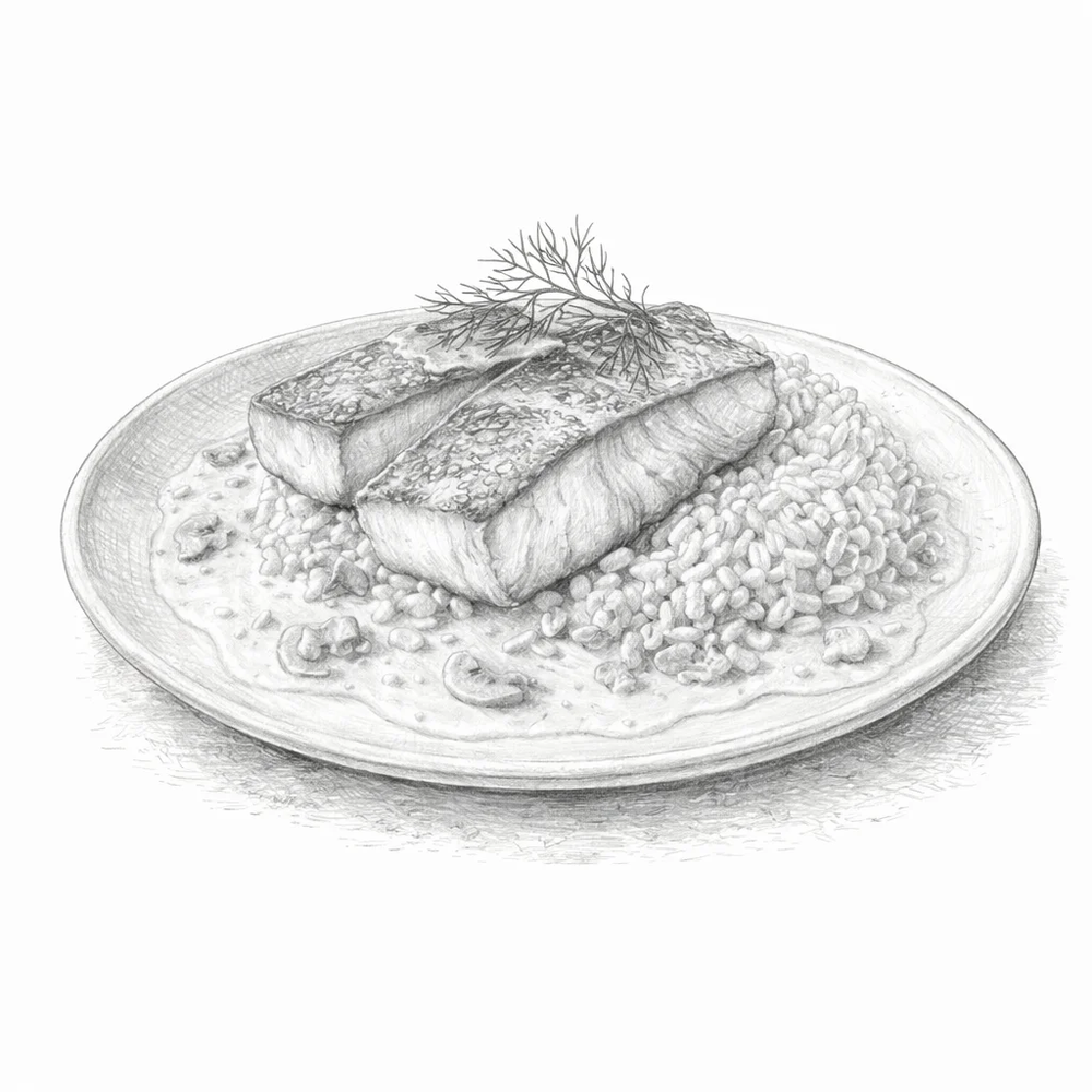 Филе Брейтовского судака с рисом