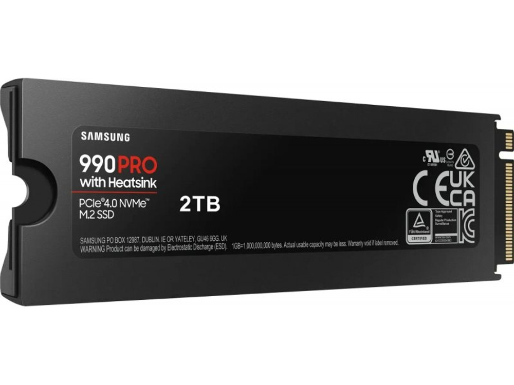 SSD накопитель Samsung 990 PRO 2ТБ, M.2 2280, PCIe 4.0 x4, NVMe [MZ-V9P2T0CW]