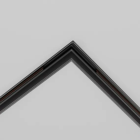 Коннектор угловой 90° Exility встраиваемый под ГКЛ 9,5 мм, черный Technical tracl034-42b-r
