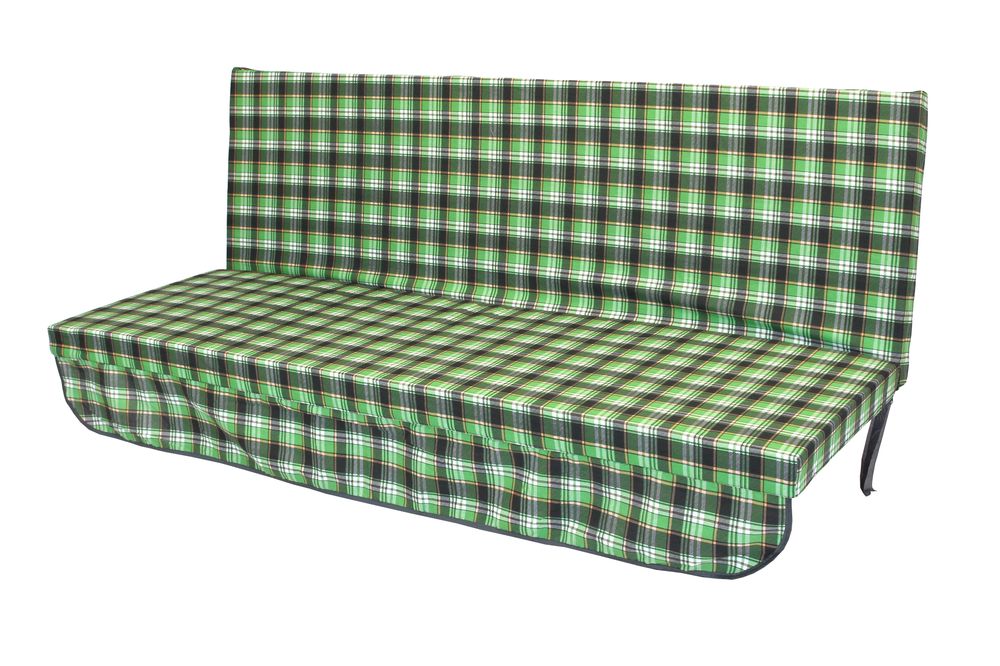 Мягкий элемент 1700х560х70 поликоттон М101-МТ010 арт.Люкс,Люкс2,Комфорт,Триумф,Орбита,Ямайка,Майами (цвет ткани . рис.зеленая клетка "Garden story"