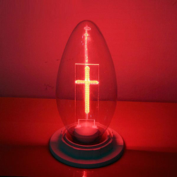 Лампа свеча - Крест - цвет в ассортименте