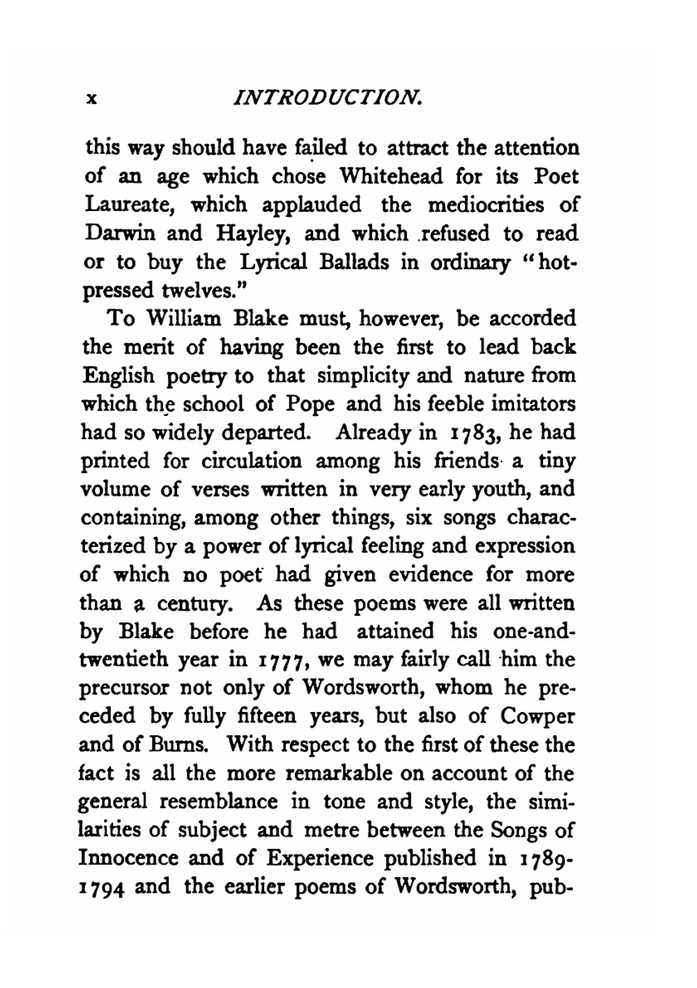 The poems of William Blake. comprising Songs of innocence and of experience, together with poetical sketches and some copyright poems not in any other edition | William Blake