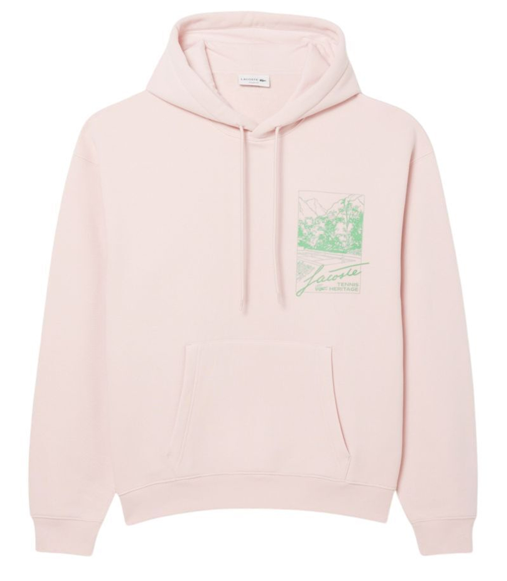 Куртка теннисная Lacoste Printed Fleece - light pink
