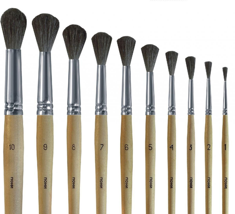 Кисть Пони круглая №2 Школьник (Альбатрос)