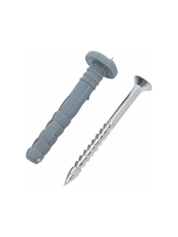 Дюбель-гвоздь Gigant 6x40 грибовидная манжета полипропилен 2000 шт 123858