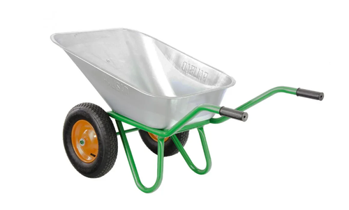 Тачка садово-строительная, 2-х колесная, усиленная, грузоподъемность 320 кг, объем 100л  Palisad, 689233