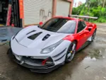 Карбоновый обвес для Ferrari 488 2015-2020 переделка в 488 Challenge Evo Феррари