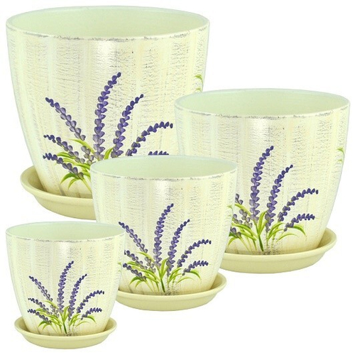 КАШПО САДЫ АУРИКИ ЛАВАНДА БУТОН КЕРАМИКА БЕЖЕВЫЙ РС113/2 15СМ