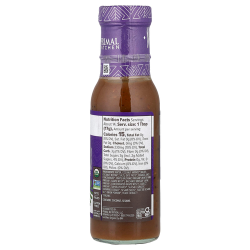 Primal Kitchen, соус терияки и маринад без сои, 241 г (8,5 унции)