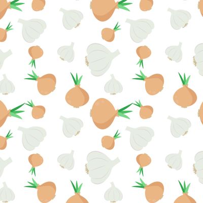 Лук и чеснок.