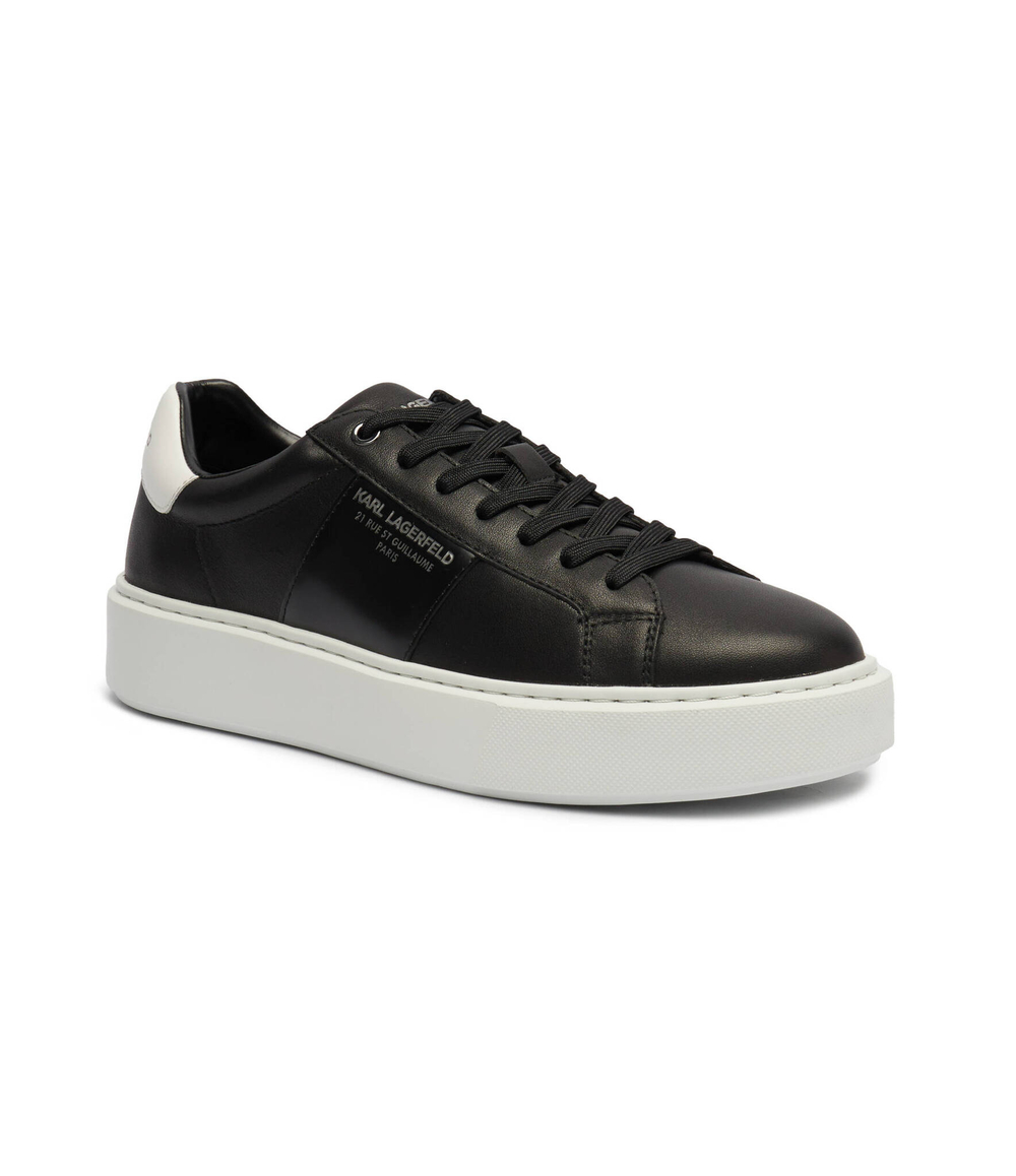 Кожаные кроссовки Karl Lagerfeld - черный(KL52221)