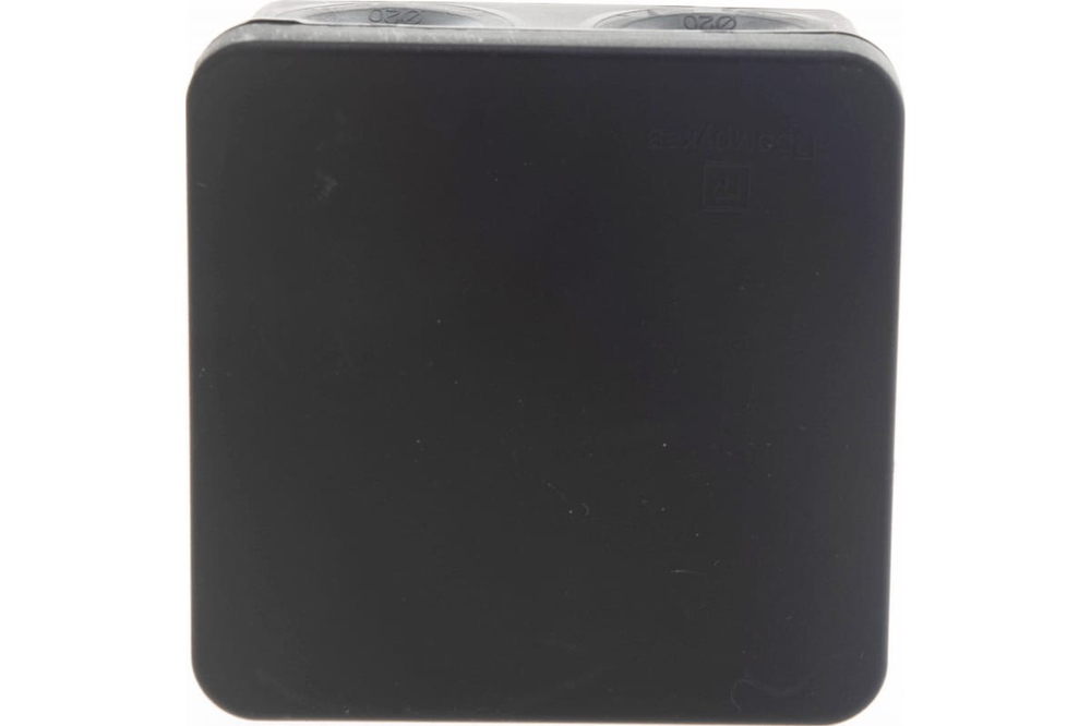 Коробка распределительная(HF) 80х80х40мм 8вх. черная IP66 Промрукав 60-0210-9005