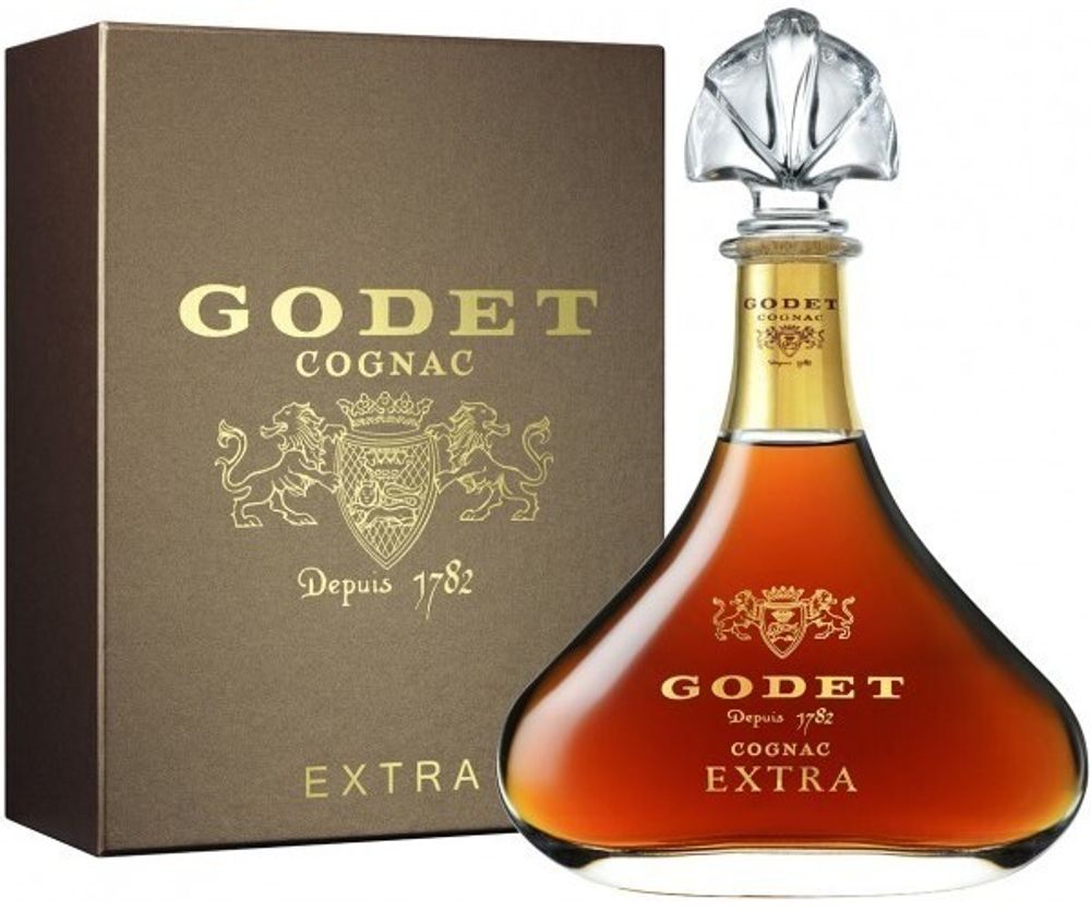 Коньяк Godet  Extra gift box, 0.7 л