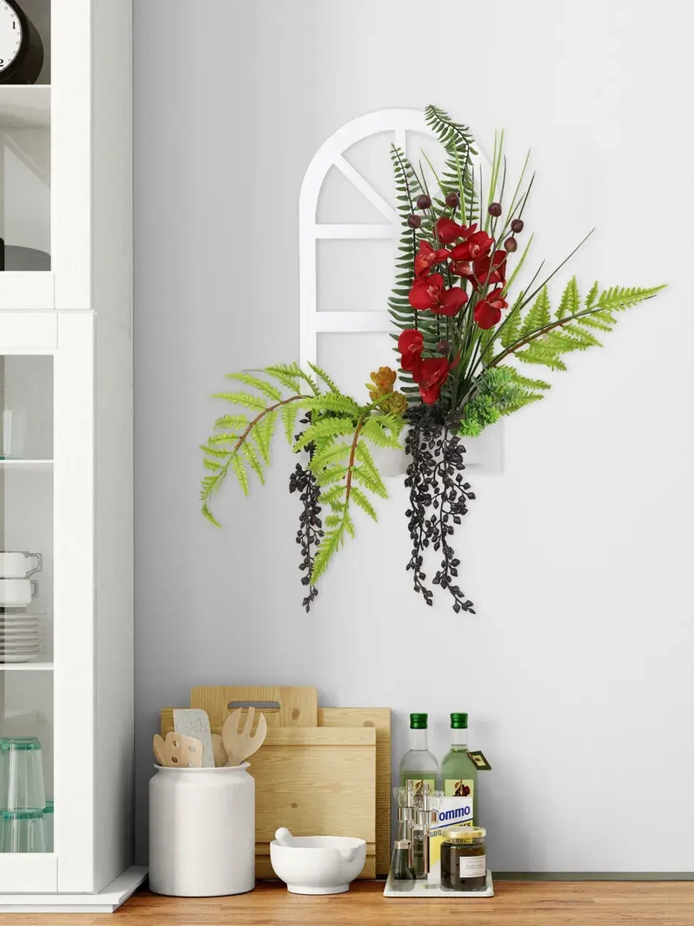 Панно c цветами на стену для интерьера