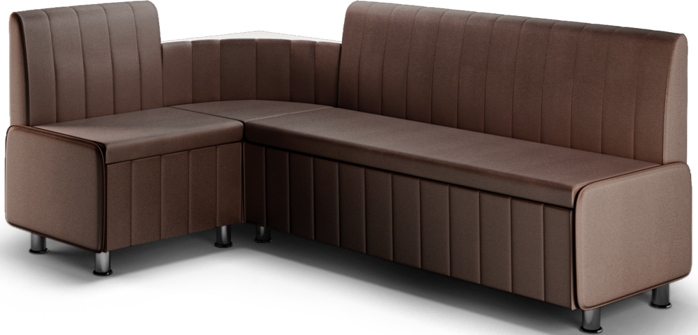 Кухонный уголок со спальным местом К022 кожзам pearl bronze дерево