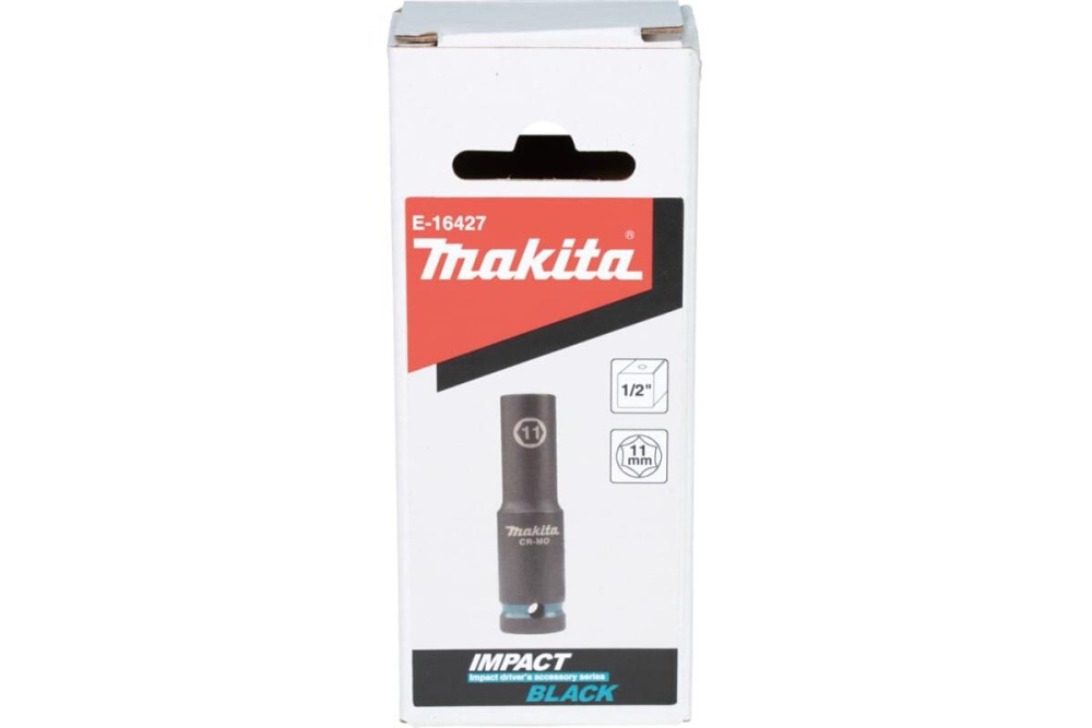 Ударная удлиненная торцовая головка Impact Black 1/2" 11x81,5 мм Makita E-16427