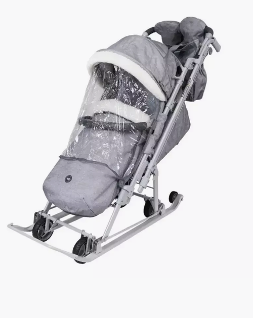 Санки-коляска Nika НД7-8К/9 дымчатый