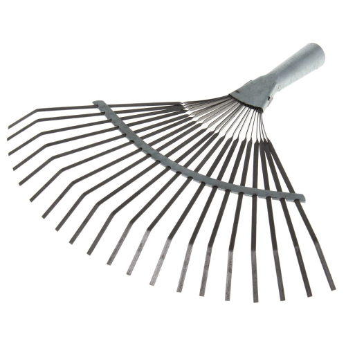 Грабли веерные, пластинчатые, метал.основа, 20 зуб, без черенка, 66-1-102