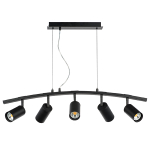 LR735375 Люстра RULLO 5х50W GU10 ЧЕРНЫЙ (571735+214437-5)