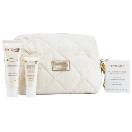 Бьюти-программа в белой косметичке "Лифтинг" PHYTOMER Christmas Structuriste Set