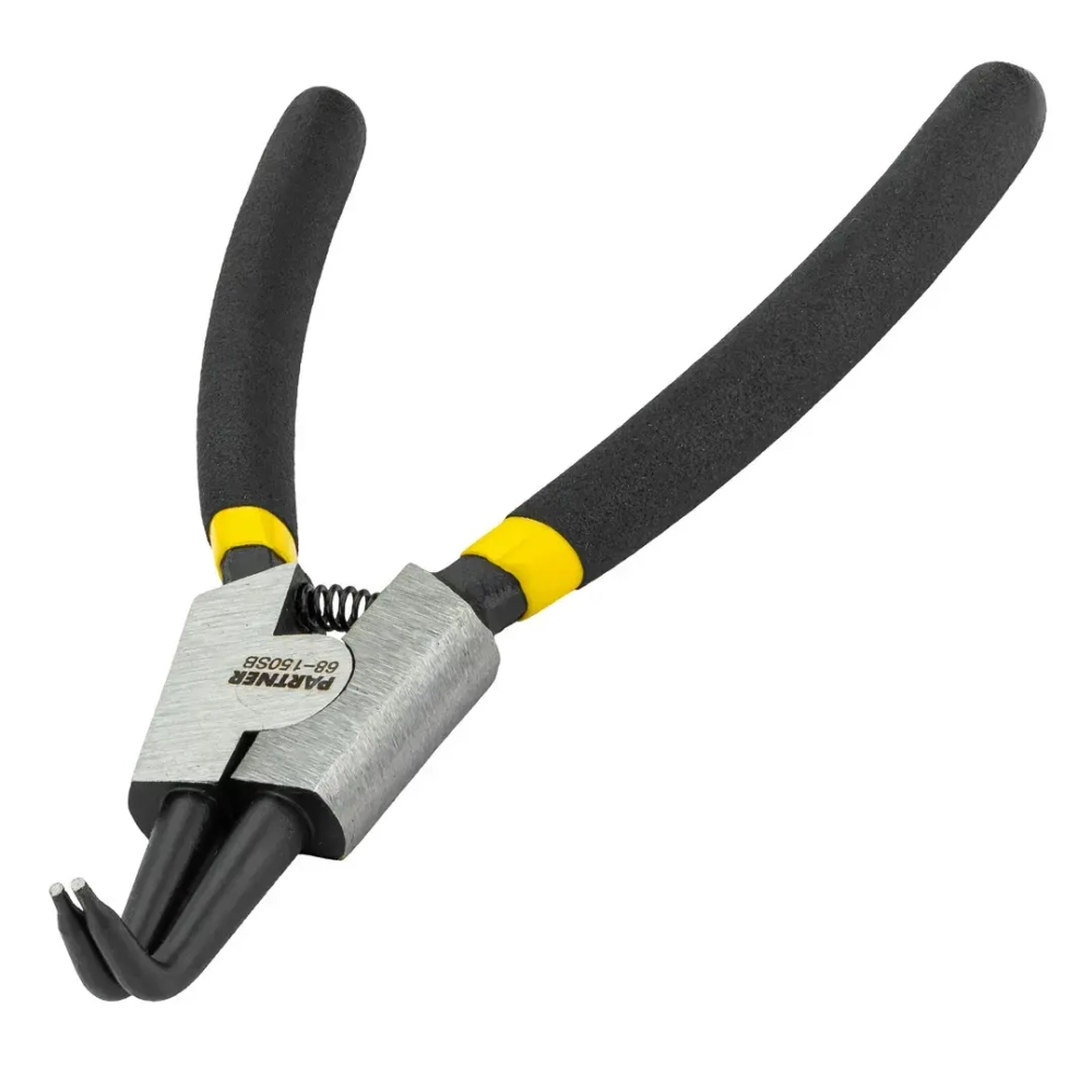 Съемник стопорных колец изогнутый на разжим (90°,L-150мм ), в блистере Partner PA-68-150SB