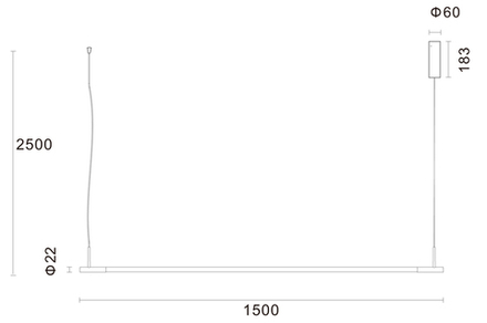 Подвесной LED светильник Supreme, 30Вт, 4000К