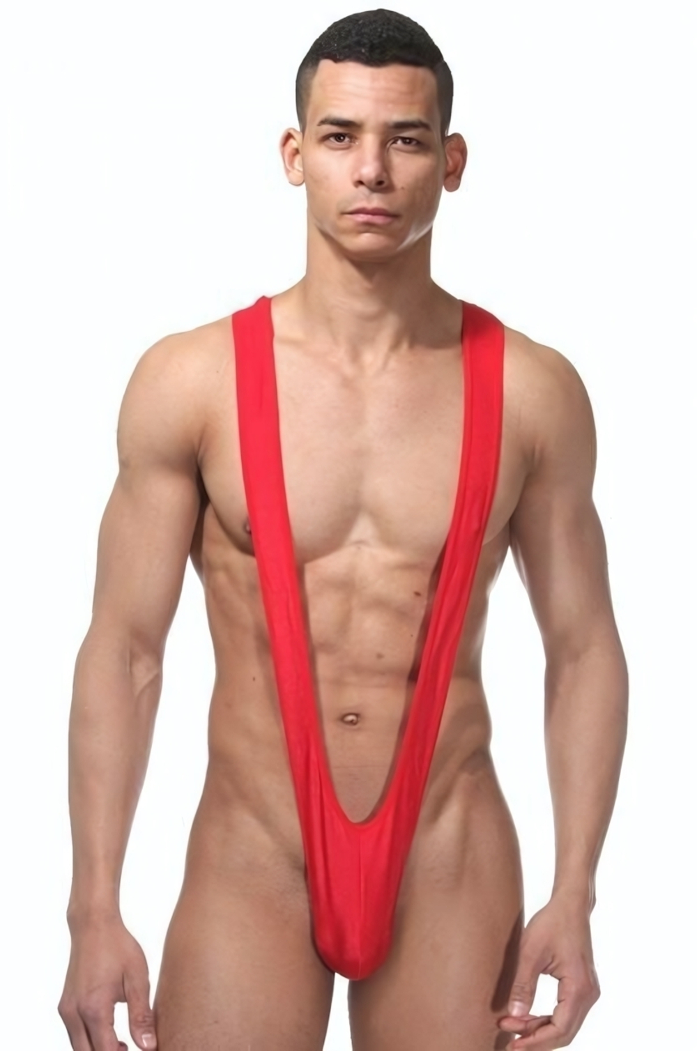 Открытое мужское боди (Размер: L-XL) (Цвет: красный)