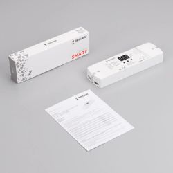 INTELLIGENT ARLIGHT Диммер SMART-DALI-204-72-SH-DT6/DT8-SUF (12-48V, 4x350-1200mA) (IARL, IP20 Пластик, 5 лет) 038544