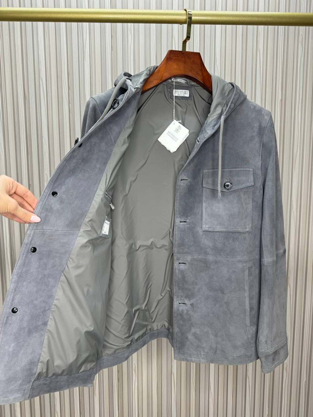 Замшевая куртка Brunello Cucinelli