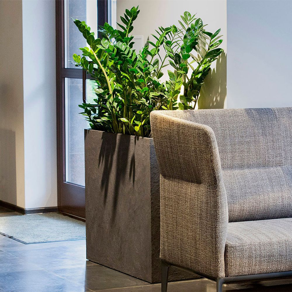 Кашпо COLONNA PREMIUM GREY 30x30x90